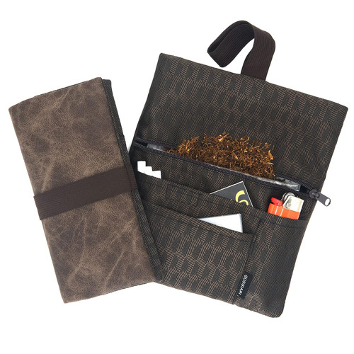 Porta tabacco pelle - tabacco,