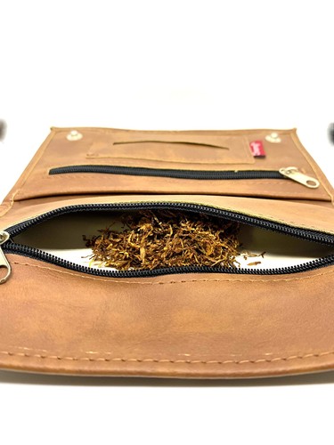 Porta tabacco pelle - tabacco,