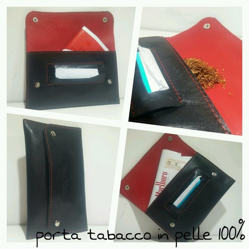 Portatabacco pelle - portatabacco, in